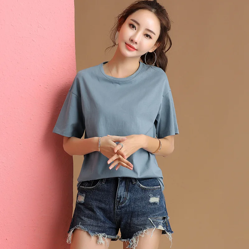 shintimes Loose Tshirt Women T-Shirt Female Korean Woman Clothes Vogue 2019 Summer Short Sleeve Cotton Plus Size T Shirt Femme
shintimes Loose Tshirt Women T-Shirt Female Korean Woman Clothes Vogue 2019 Summer Short Sleeve Cotton Plus Size T Shirt Femme