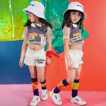 Kids Jazz Dancing Costumes Girls Cheerleader Ballroom Hip Hop Dance Clothes T Shirt Tops Short Pants Children dance outfits
Kids Jazz Dancing Costumes Girls Cheerleader Ballroom Hip Hop Dance Clothes T Shirt Tops Short Pants Children dance outfits