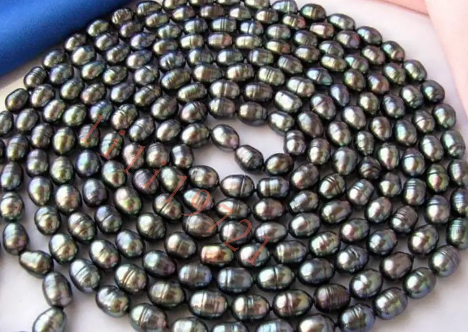 Free Shipping ***Hot sale >>>9-10mm black baroque rice freshwater cultured pearl necklace 100
Free Shipping ***Hot sale >>>9-10mm black baroque rice freshwater cultured pearl necklace 100