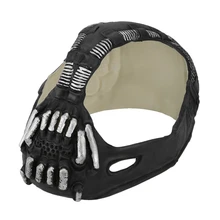 Uniwersalny Bane Superhero mężczyźni maska Batman Cosplay kask 3D Bane maska lateksowa z głosem impreza z okazji halloween Cartoon film maska dla dorosłych(China)