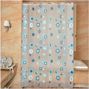 New Bathroom Shower Curtain Blue Circle Pattern PEVA Toilet Partition Curtain Waterproof Mouldproof Thickening
New Bathroom Shower Curtain Blue Circle Pattern PEVA Toilet Partition Curtain Waterproof Mouldproof Thickening