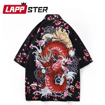 LAPPSTER Dropshipping Streetwear Kimono Cardigan Summer Tops For Men 2020 Mens Kimono Shirts Dragon Hip Hop Korean Clothes
LAPPSTER Dropshipping Streetwear Kimono Cardigan Summer Tops For Men 2020 Mens Kimono Shirts Dragon Hip Hop Korean Clothes