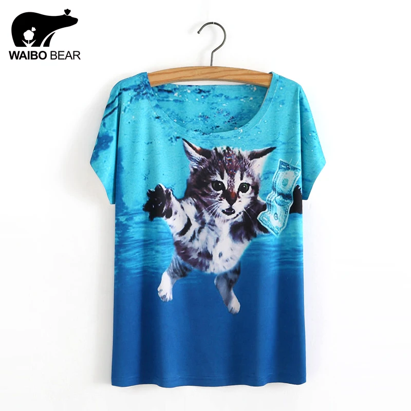 New Casual Summer Women T Shirts Cat Dog Animal 3D Print Letter Retro Pattern Funny Female Shirt Short Sleeve
New Casual Summer Women T Shirts Cat Dog Animal 3D Print Letter Retro Pattern Funny Female Shirt Short Sleeve