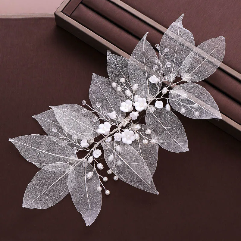 FORSEVEN White Flower Leaf Handmade Headband Bridal Hair Jewelry Pearl Crystal Tiaras Headpiece Women Girls Hair Accessories JL
FORSEVEN White Flower Leaf Handmade Headband Bridal Hair Jewelry Pearl Crystal Tiaras Headpiece Women Girls Hair Accessories JL