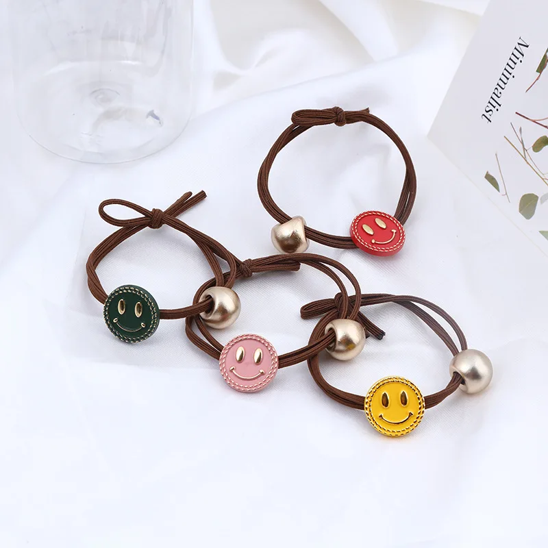 Korean Simple Small Fresh Creative Colorful Smiley Elastic Hair Bands Women Girl Fashion Personality Ponytail Hair Accessories
Korean Simple Small Fresh Creative Colorful Smiley Elastic Hair Bands Women Girl Fashion Personality Ponytail Hair Accessories