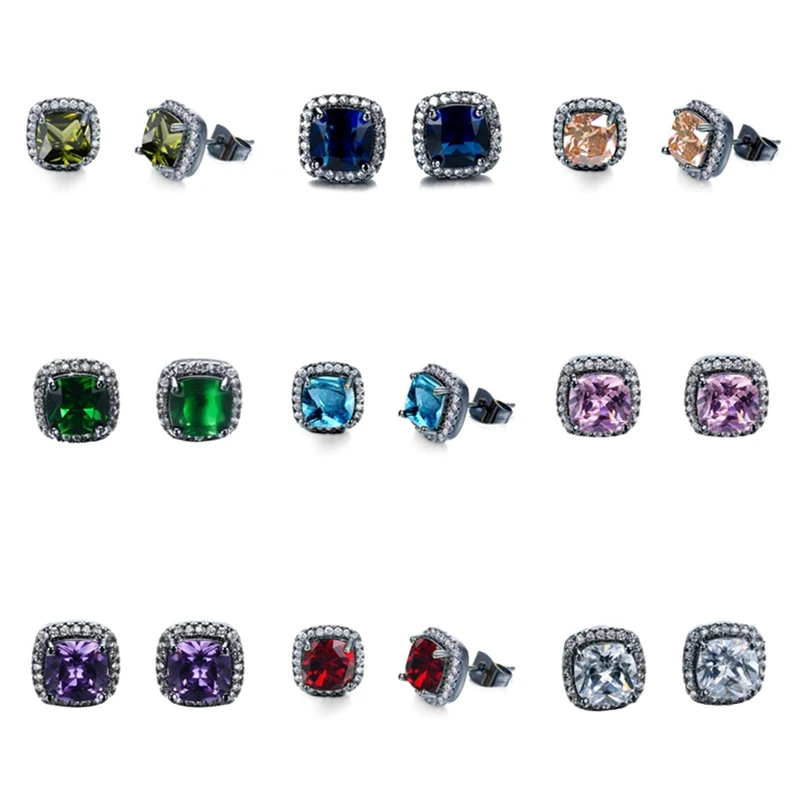 Women Rainbow Zircon Square Earrings Multi Color Earrings Jewelry Earrings For Women Gifts European And American Fashion Trends
Women Rainbow Zircon Square Earrings Multi Color Earrings Jewelry Earrings For Women Gifts European And American Fashion Trends