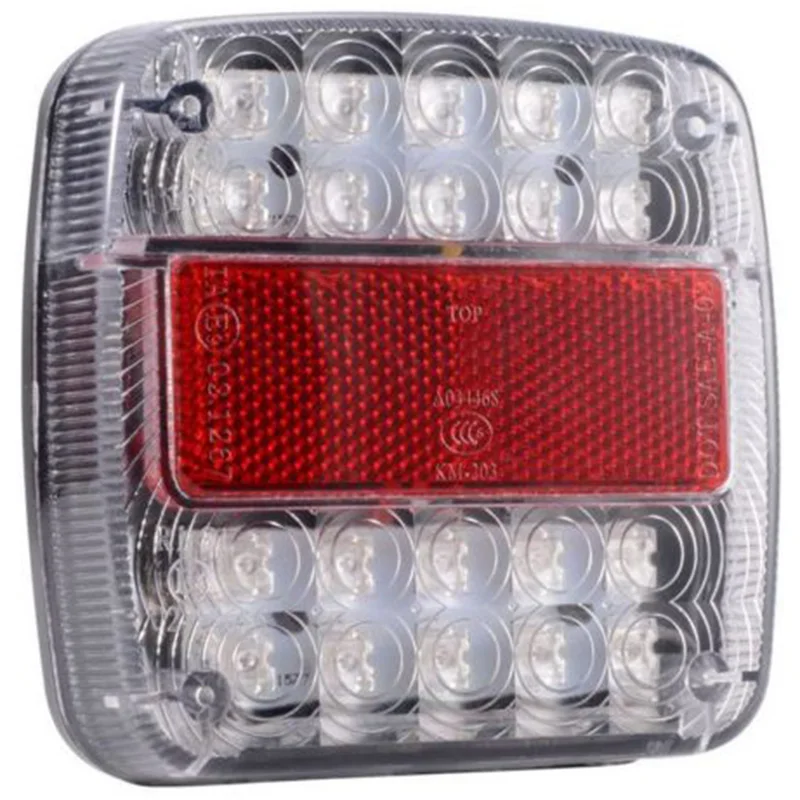 2pcs/set 26LED Tail Brake Turn Signal License Plate Light Lamp for Truck Trailer