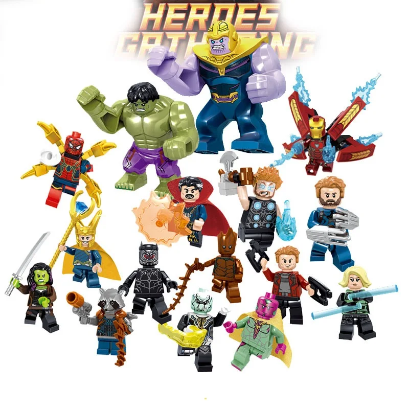 1 PC Super Hero Figure Avenger Style Building Blocks Compatible with Famous Brand Toys for Children
1 PC Super Hero Figure Avenger Style Building Blocks Compatible with Famous Brand Toys for Children