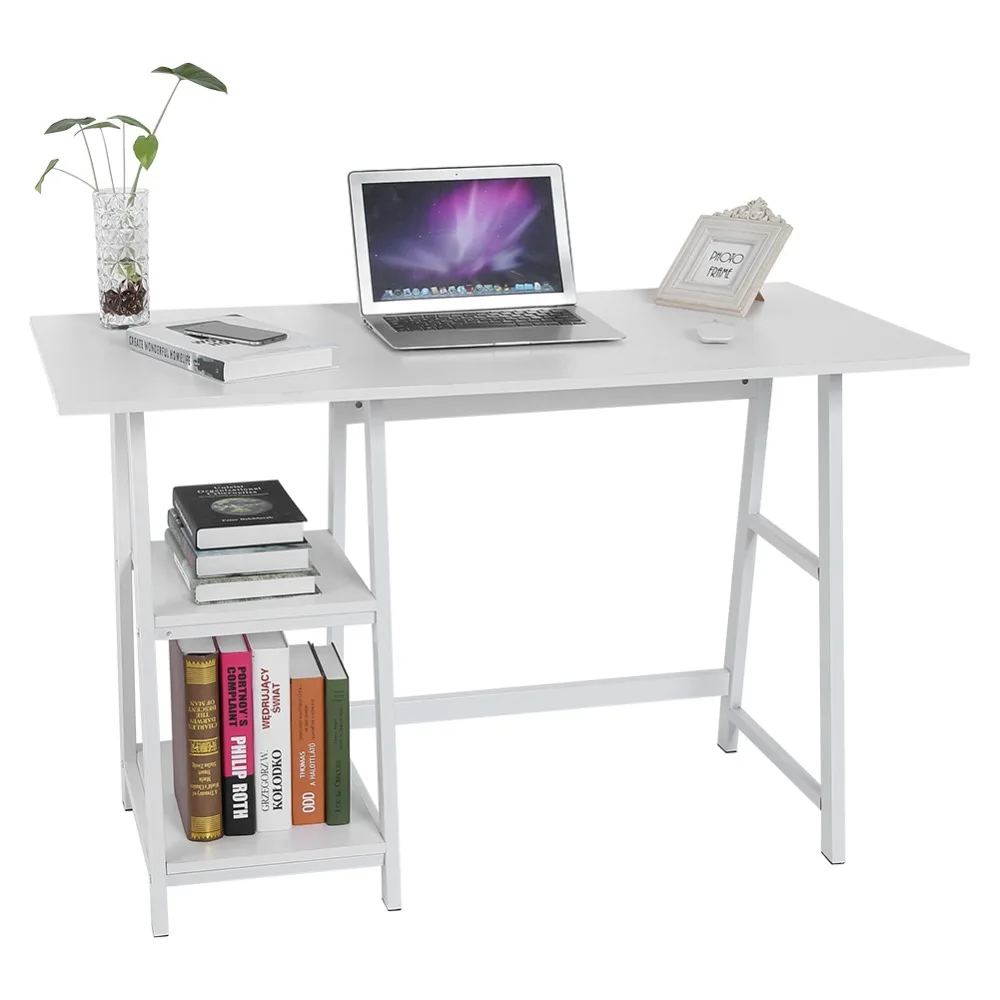 120cm/ 53.5inch Multifuction Computer Table Storage Shelving Book Shelf Notebook Desk For Home Office Black/ WHite for Choose
120cm/ 53.5inch Multifuction Computer Table Storage Shelving Book Shelf Notebook Desk For Home Office Black/ WHite for Choose
