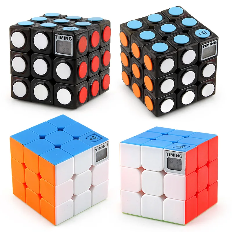 2 Styles 3x3x3 Magic Cubes with Timer 3 Layer Stickerless Puzzle Speed Cube Colorful Learning & Training Toys for Children Adult
2 Styles 3x3x3 Magic Cubes with Timer 3 Layer Stickerless Puzzle Speed Cube Colorful Learning & Training Toys for Children Adult