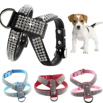 Fashion Cool Rhinestone Vest Collars Chain Puppy Cat Pet Dog Harness Leash Lead Set Dog Chest Straps Accessories Pet Supplies
Fashion Cool Rhinestone Vest Collars Chain Puppy Cat Pet Dog Harness Leash Lead Set Dog Chest Straps Accessories Pet Supplies