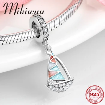 Colorful Enamel 925 Sterling Silver Sailboat Clear CZ Charms For jewelry making Pendants Fit Original Charm Mikiwuu Bracelets
Colorful Enamel 925 Sterling Silver Sailboat Clear CZ Charms For jewelry making Pendants Fit Original Charm Mikiwuu Bracelets