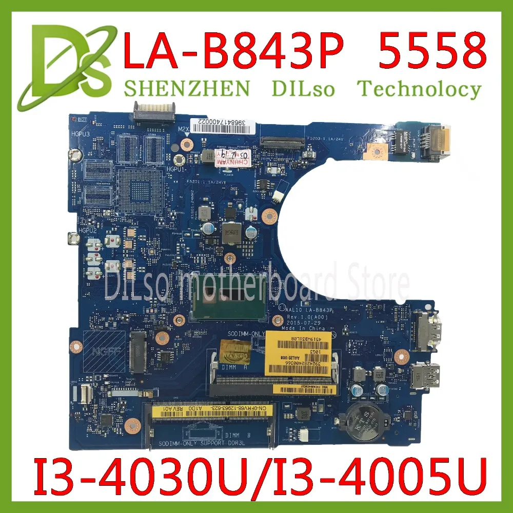 KEFU LA-B843P CN-0FRV68 For DELL FRV68 5458 5558 5758 Laptop Motherboard I3-4030U/I3-4005U GM LA-B843P REV:1.0 work 100%
KEFU LA-B843P CN-0FRV68 For DELL FRV68 5458 5558 5758 Laptop Motherboard I3-4030U/I3-4005U GM LA-B843P REV:1.0 work 100%