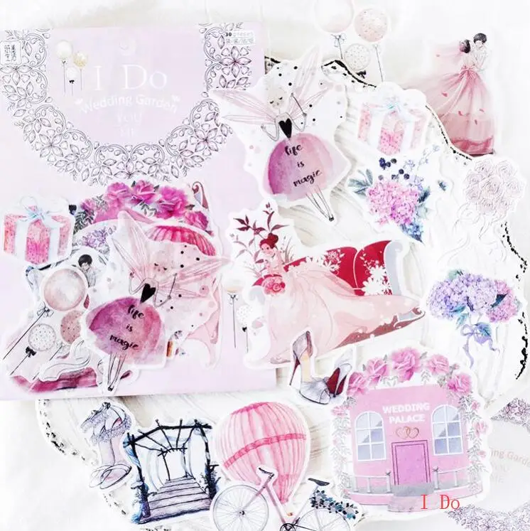 WOKO 30pcs Romantic Sweet Wedding Dreamy Wedding Garden Decorative Sticker DIY Scrapbooking planner Diary Album Sticker Escolar
WOKO 30pcs Romantic Sweet Wedding Dreamy Wedding Garden Decorative Sticker DIY Scrapbooking planner Diary Album Sticker Escolar