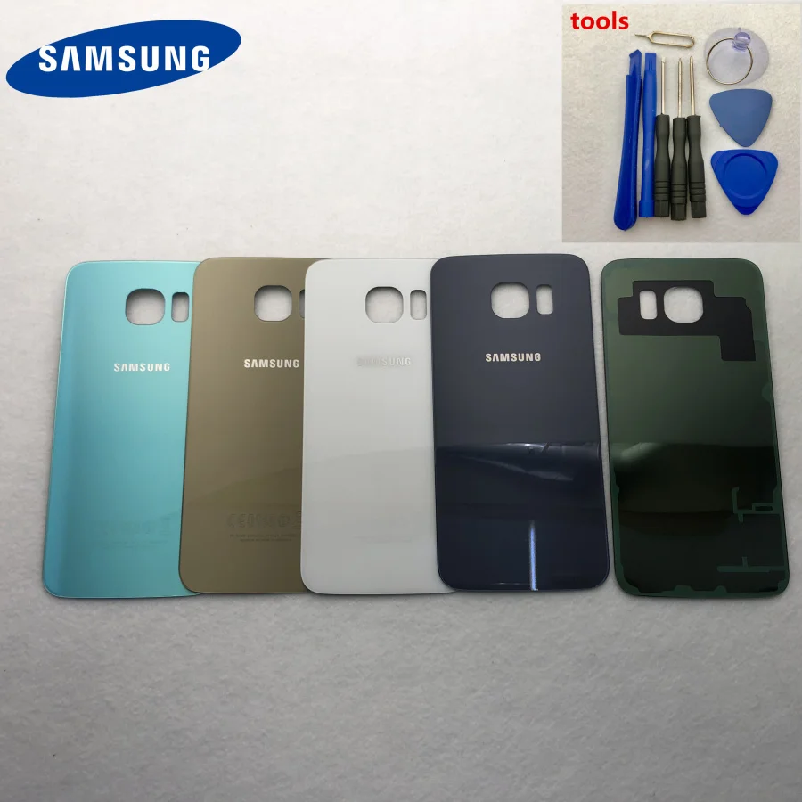 Original Glass For Samsung Galaxy S6 G920 G920F G9200 Back Battery Cover Door Rear Housing Case Replacement + Adhesive + Tool
Original Glass For Samsung Galaxy S6 G920 G920F G9200 Back Battery Cover Door Rear Housing Case Replacement + Adhesive + Tool