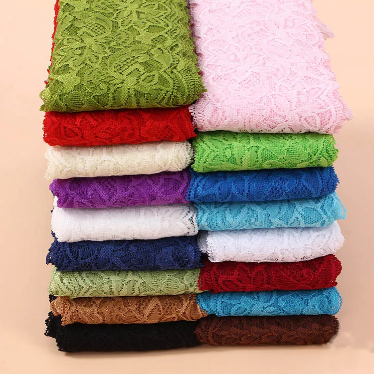 10 Yards Colorful Soft Elastic Spandex Lace Trim Fabric Ribbons 8cm Wide DIY Dress Clothing Wedding Decoration
10 Yards Colorful Soft Elastic Spandex Lace Trim Fabric Ribbons 8cm Wide DIY Dress Clothing Wedding Decoration