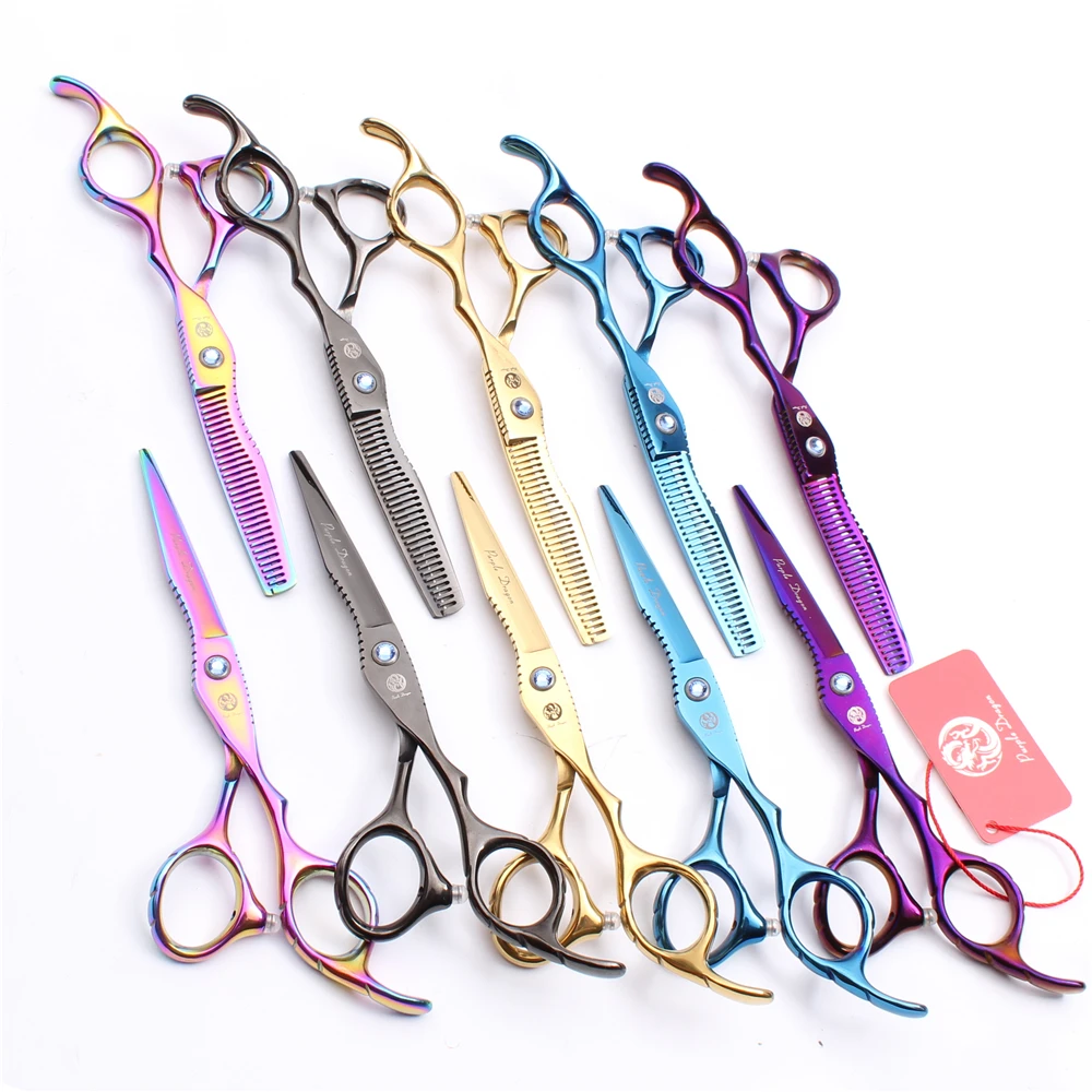 Z1011 6" 17.5cm Purple Dragon Human Hair Scissors Haircut Straight Scissors Pro Hairdressing Thinning Shears Salon Styling Tools
Z1011 6" 17.5cm Purple Dragon Human Hair Scissors Haircut Straight Scissors Pro Hairdressing Thinning Shears Salon Styling Tools