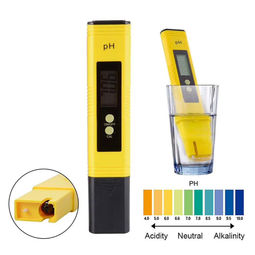 Portable Digital PH Meter Tester High Accuracy Water Quality Food Aquarium Pool Hydroponics PH Tester Pocket Size Pen Medidor
Portable Digital PH Meter Tester High Accuracy Water Quality Food Aquarium Pool Hydroponics PH Tester Pocket Size Pen Medidor