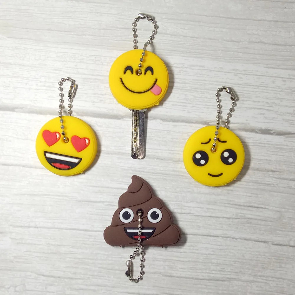 Emoticons Smile Key Cover Cap Silicone Cute Cartoon Head Amusing Yellow Face Stool Keychain Women Porte Clef
Emoticons Smile Key Cover Cap Silicone Cute Cartoon Head Amusing Yellow Face Stool Keychain Women Porte Clef