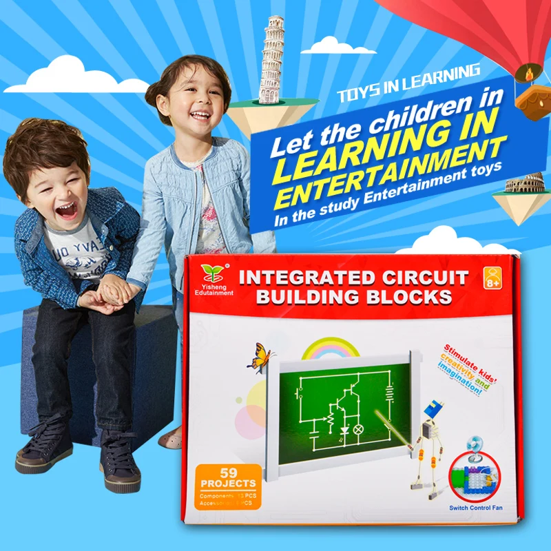 59 Projects Integrated Circuit Building Blocks Learning&Education Toys for Kids Physics Learning,Blocks Educational Tools
59 Projects Integrated Circuit Building Blocks Learning&Education Toys for Kids Physics Learning,Blocks Educational Tools
