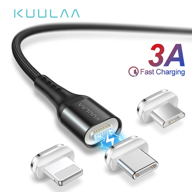 KUULAA Magnetic Cable Micro USB C Quick Charge Adapter For iPhone Xiaomi Huawei Charger Magnet Fast Charging USB Type C USB Cord
KUULAA Magnetic Cable Micro USB C Quick Charge Adapter For iPhone Xiaomi Huawei Charger Magnet Fast Charging USB Type C USB Cord