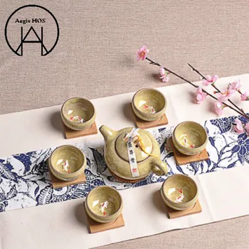 7PCS Yellow Ceramic Kung Fu Tea Pot Pu'er Tea Cups Kettle Tea Infuser Glaze Teas Set Festival Gift
7PCS Yellow Ceramic Kung Fu Tea Pot Pu'er Tea Cups Kettle Tea Infuser Glaze Teas Set Festival Gift