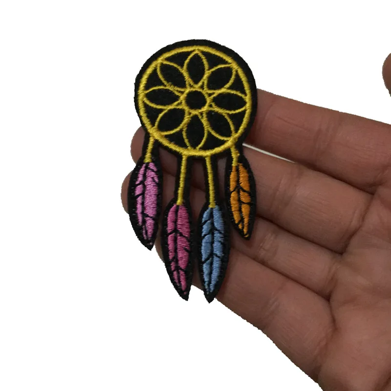 New Arrival Iron on Dream Catcher Patches for Clothing Bags Rainbow Color Indian Feathers Embroidered Applique Patch 20 PCS/lot
New Arrival Iron on Dream Catcher Patches for Clothing Bags Rainbow Color Indian Feathers Embroidered Applique Patch 20 PCS/lot
