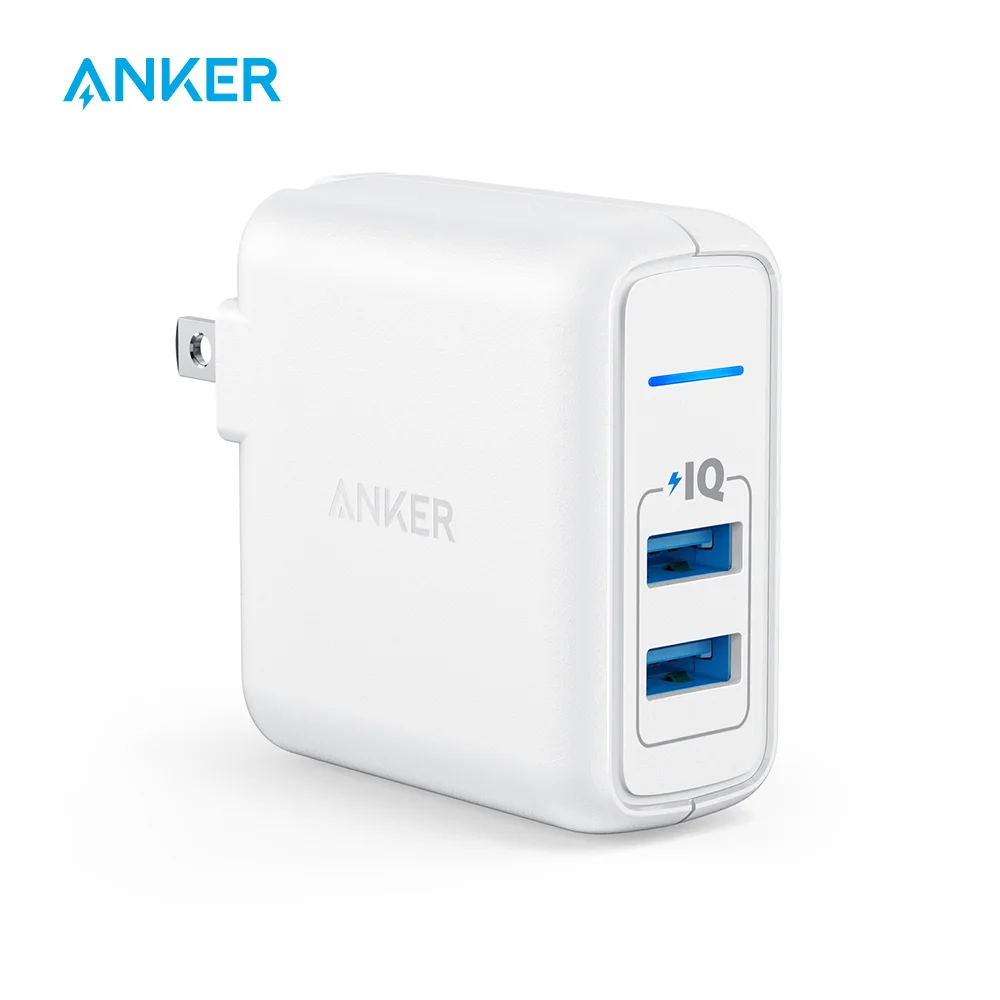 Anker Elite USB Charger,Dual Port 24W Wall Charger,PowerPort 2 with PowerIQ and Foldable Plug,for iPhone iPad Samsung S4/S5 etc
Anker Elite USB Charger,Dual Port 24W Wall Charger,PowerPort 2 with PowerIQ and Foldable Plug,for iPhone iPad Samsung S4/S5 etc