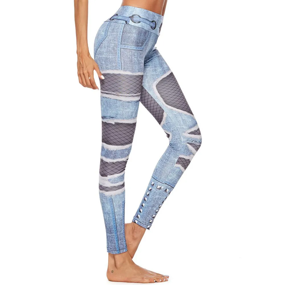 Women Workout Jeans Legging High Waist Net Mesh Pattern Printing Demin Skinny Pencil Pants Fitness Sports Streetwear Sexy Legins
Women Workout Jeans Legging High Waist Net Mesh Pattern Printing Demin Skinny Pencil Pants Fitness Sports Streetwear Sexy Legins
