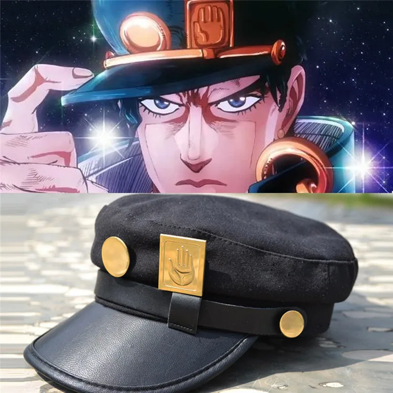 2 Types Anime JoJo's Bizarre Adventure Jotaro Kujo Joseph Army Military JOJO Cap Hat+Metal Badge Cosplay Costumes Gifts
2 Types Anime JoJo's Bizarre Adventure Jotaro Kujo Joseph Army Military JOJO Cap Hat+Metal Badge Cosplay Costumes Gifts