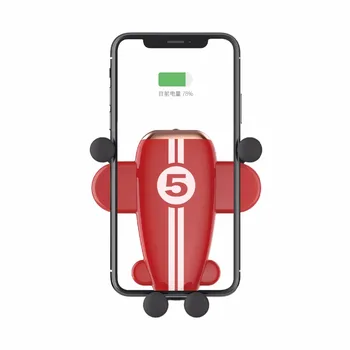 Cute Air Force 5 Universal Qi Standard Wireless Charger Automatic Clamping Car Phone Holder Qi Smart Car Phone Holder AirPlane
Cute Air Force 5 Universal Qi Standard Wireless Charger Automatic Clamping Car Phone Holder Qi Smart Car Phone Holder AirPlane