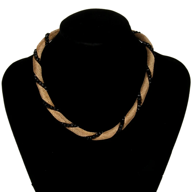New Statement Collares Necklace Fashion Punk Style Snake Vintage Metal Braid Twist Chain Choker Necklaces&Pendants Jewelry 1N803
New Statement Collares Necklace Fashion Punk Style Snake Vintage Metal Braid Twist Chain Choker Necklaces&Pendants Jewelry 1N803