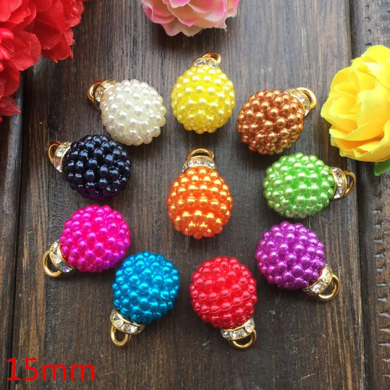 The mixed color Yang mei ball beads 15 mm ABS artificial pearl bead jewelry accessories 10pcs
The mixed color Yang mei ball beads 15 mm ABS artificial pearl bead jewelry accessories 10pcs