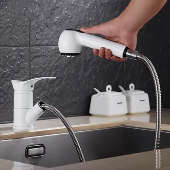 White Painted Faucet Pull Out Brass Kitchen Faucet Square Kitchen Sink Tap 360 Rotating Kitchen Sink Mixer
White Painted Faucet Pull Out Brass Kitchen Faucet Square Kitchen Sink Tap 360 Rotating Kitchen Sink Mixer
