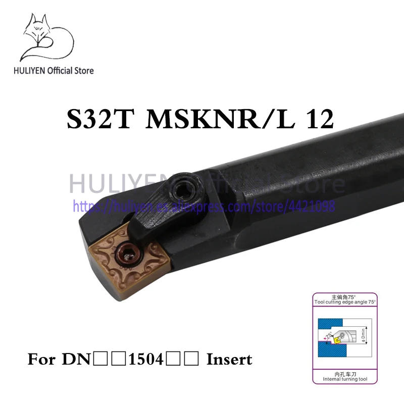 1pc S32T-MSKNR/L 12 Internal Turning Tool Holder 75 Deg Lathe cutting tool boring bar for SNMG120404/08
1pc S32T-MSKNR/L 12 Internal Turning Tool Holder 75 Deg Lathe cutting tool boring bar for SNMG120404/08