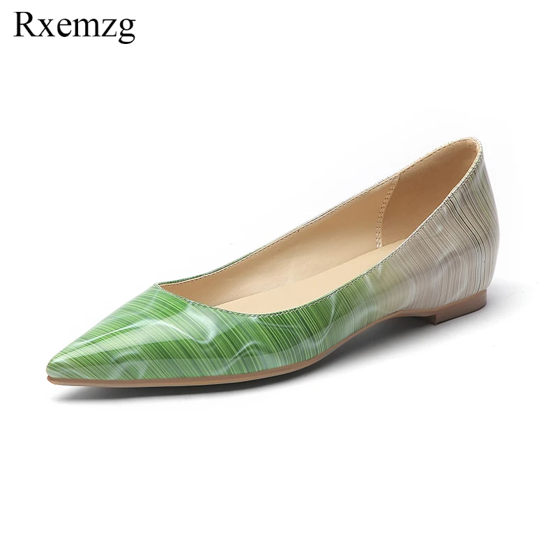 Rxemzg patent leather gradual change orange blue green shoes pointed toe fashion spring autumn flat shoes women plus size 44 45
Rxemzg patent leather gradual change orange blue green shoes pointed toe fashion spring autumn flat shoes women plus size 44 45