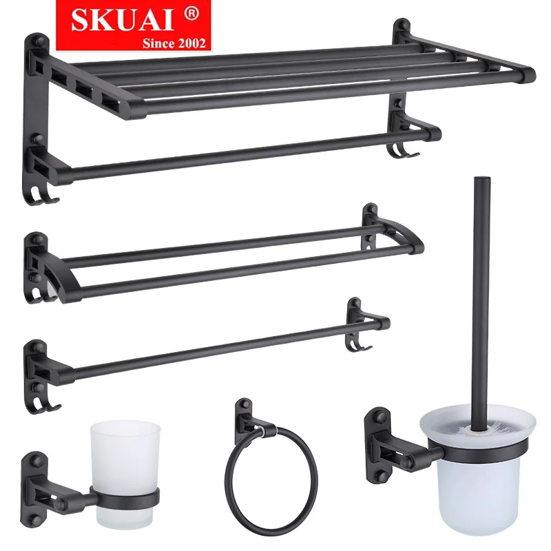 Bathroom hardware pendant set black towel ring bathroom stainless steel antique towel rack hair dry holder bathroom accessories
Bathroom hardware pendant set black towel ring bathroom stainless steel antique towel rack hair dry holder bathroom accessories