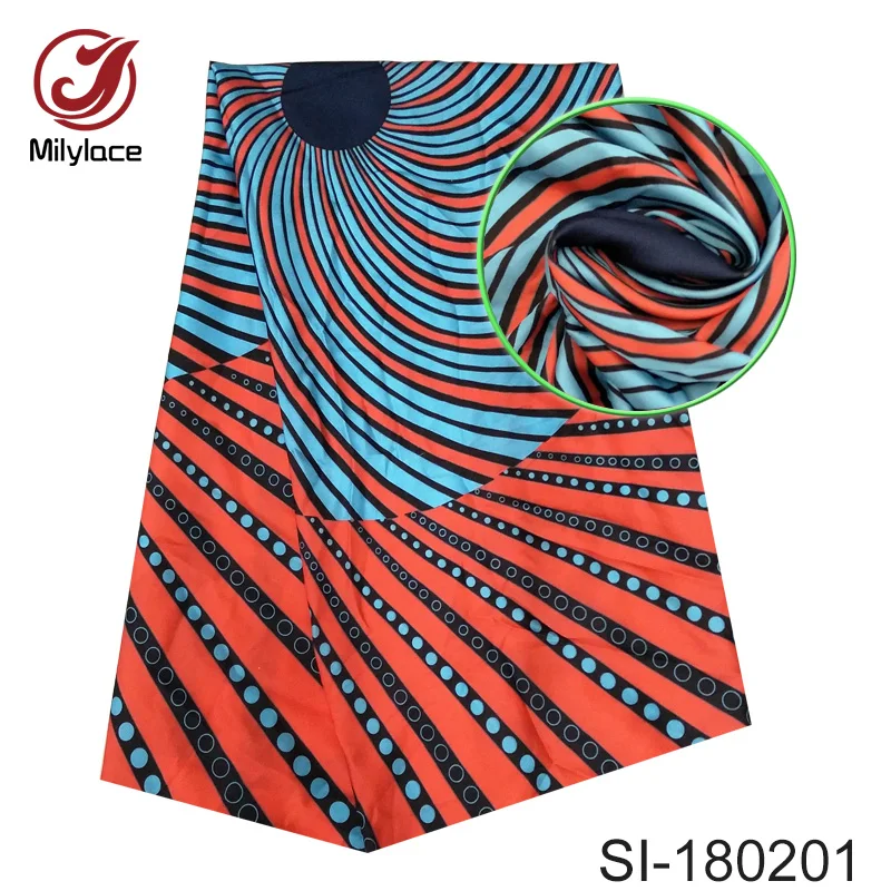 New coming african wax pattern printed silk fabric hot selling style nigerian silk fabric for party dress SI180201
New coming african wax pattern printed silk fabric hot selling style nigerian silk fabric for party dress SI180201