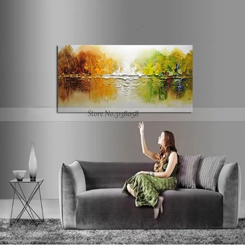 100% Handmade Modern Abstract Landscape Oil Painting On Canvas Wall Art Pictures For Living Room Office Home Decor Paintings
100% Handmade Modern Abstract Landscape Oil Painting On Canvas Wall Art Pictures For Living Room Office Home Decor Paintings