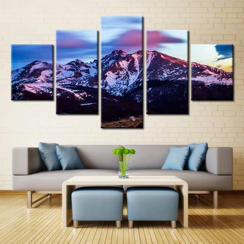 Embelish 5 Pieces Sunset Snow Mountain HD Print On Canvas Painting Modern Home Decor Modular Pictures Wall Art Landscape Posters
Embelish 5 Pieces Sunset Snow Mountain HD Print On Canvas Painting Modern Home Decor Modular Pictures Wall Art Landscape Posters