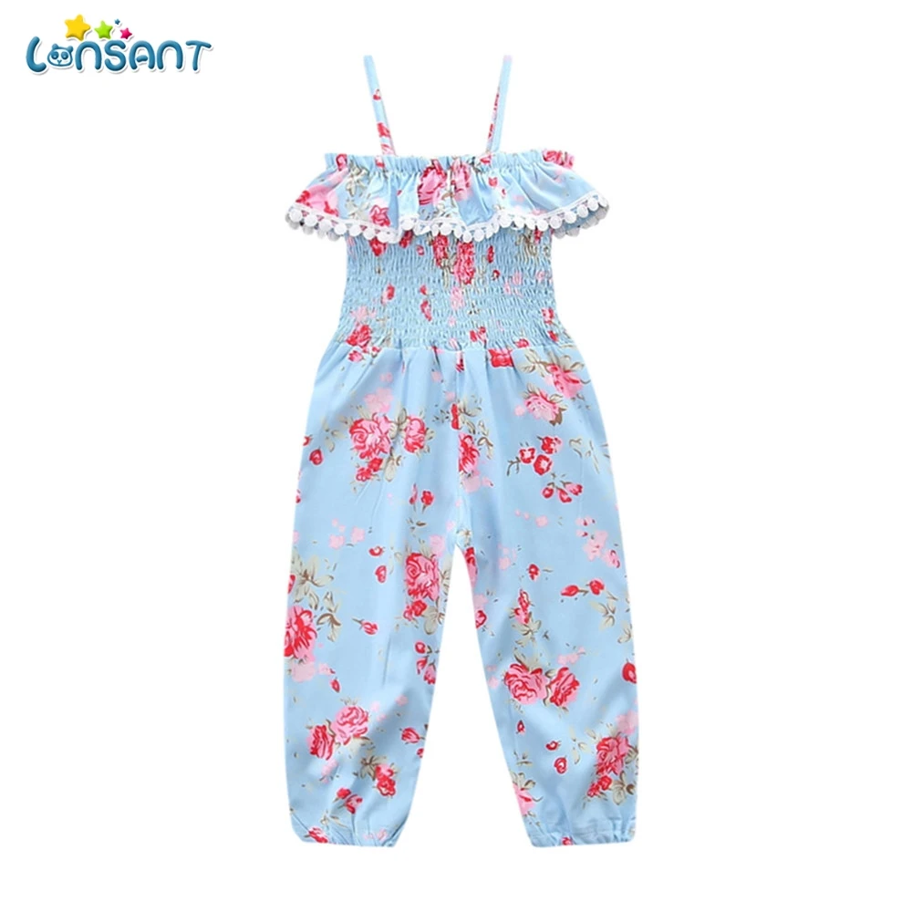 LONSANT 2018 Summer Fashion Cute Kids Baby Girls Blue Sleeveless Tassel Flower Foral Print Overalls Jumpsuit Long Pants Outf
LONSANT 2018 Summer Fashion Cute Kids Baby Girls Blue Sleeveless Tassel Flower Foral Print Overalls Jumpsuit Long Pants Outf