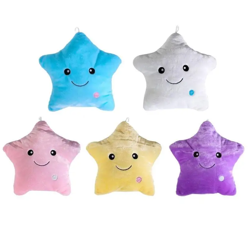 Colorful Stars Luminous Pillow Toys Plush Led Light Pillow Kids Toys Birthday Gifts Sofa Cushion Home Decration 5 Colors
Colorful Stars Luminous Pillow Toys Plush Led Light Pillow Kids Toys Birthday Gifts Sofa Cushion Home Decration 5 Colors