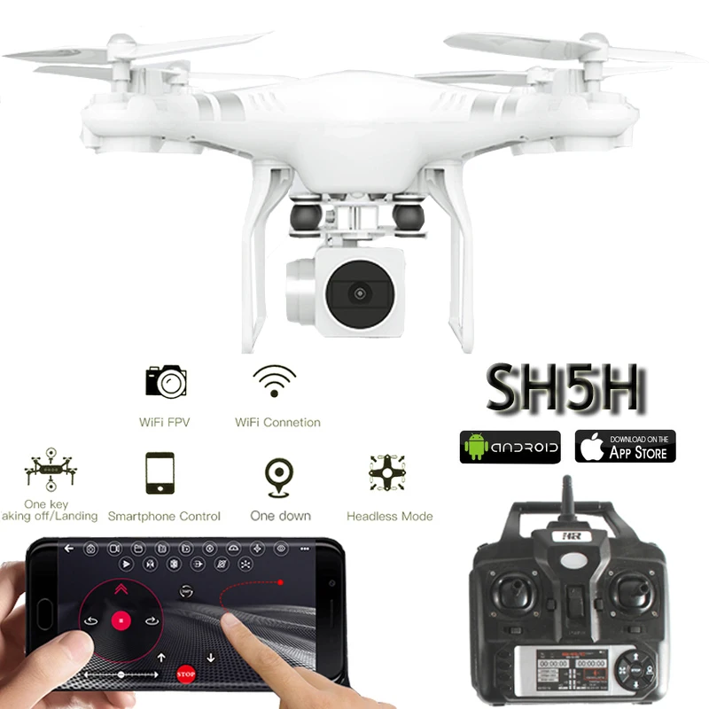 SH5H Selfie Drones With Camera HD Dron Quadrocopter FPV Quadcopters WIFI Camera RC Helicopter Remote Control Toys For Children
SH5H Selfie Drones With Camera HD Dron Quadrocopter FPV Quadcopters WIFI Camera RC Helicopter Remote Control Toys For Children