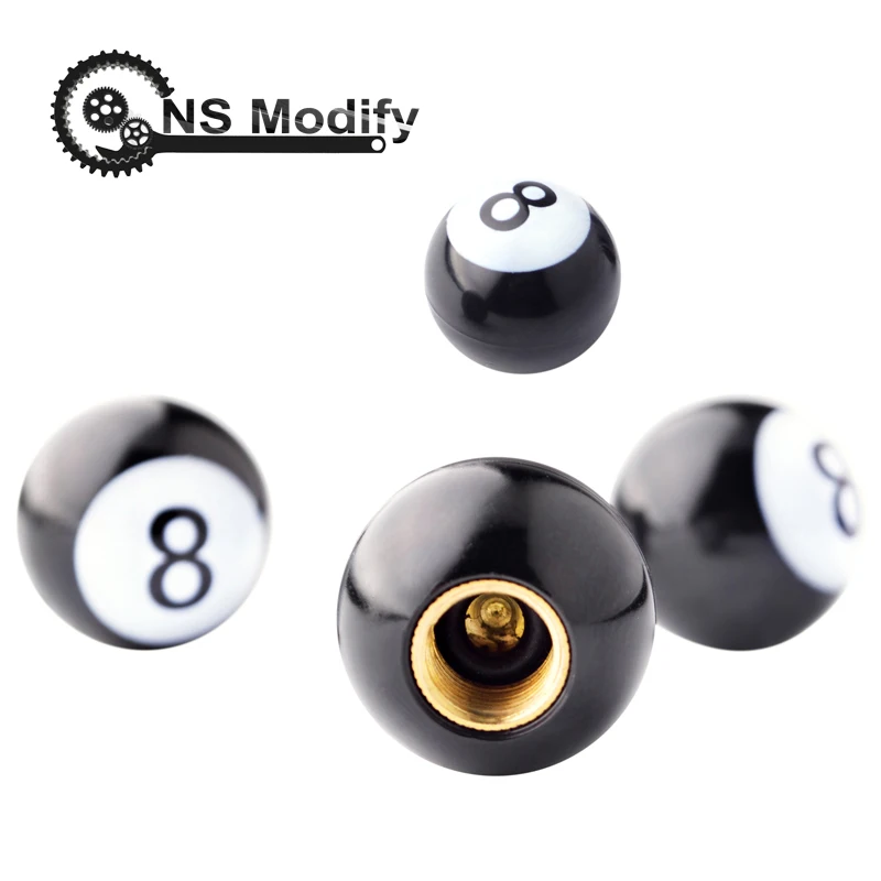 NS Modify 4 PCS Billiards Black 8 Tire Valve Stems Cover High Pressure Car Tyre Tire Cover Tyre Accessories Car-Styling
NS Modify 4 PCS Billiards Black 8 Tire Valve Stems Cover High Pressure Car Tyre Tire Cover Tyre Accessories Car-Styling
