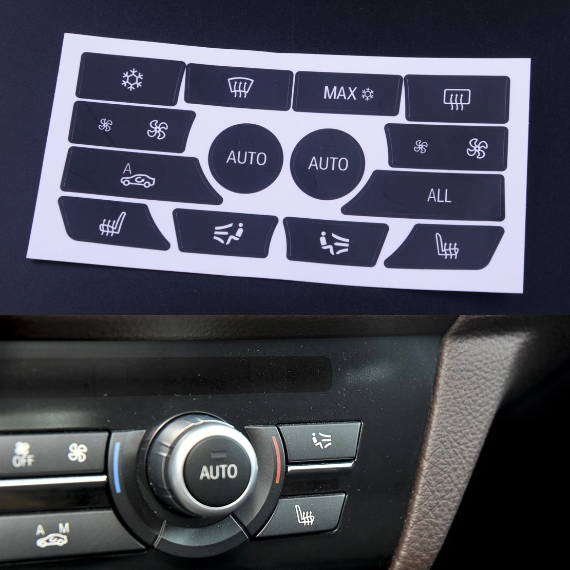 AC Dash Climate Control Panel Button Repair Sticker Decal Kit Fit For BMW 5 Series Replacement
AC Dash Climate Control Panel Button Repair Sticker Decal Kit Fit For BMW 5 Series Replacement