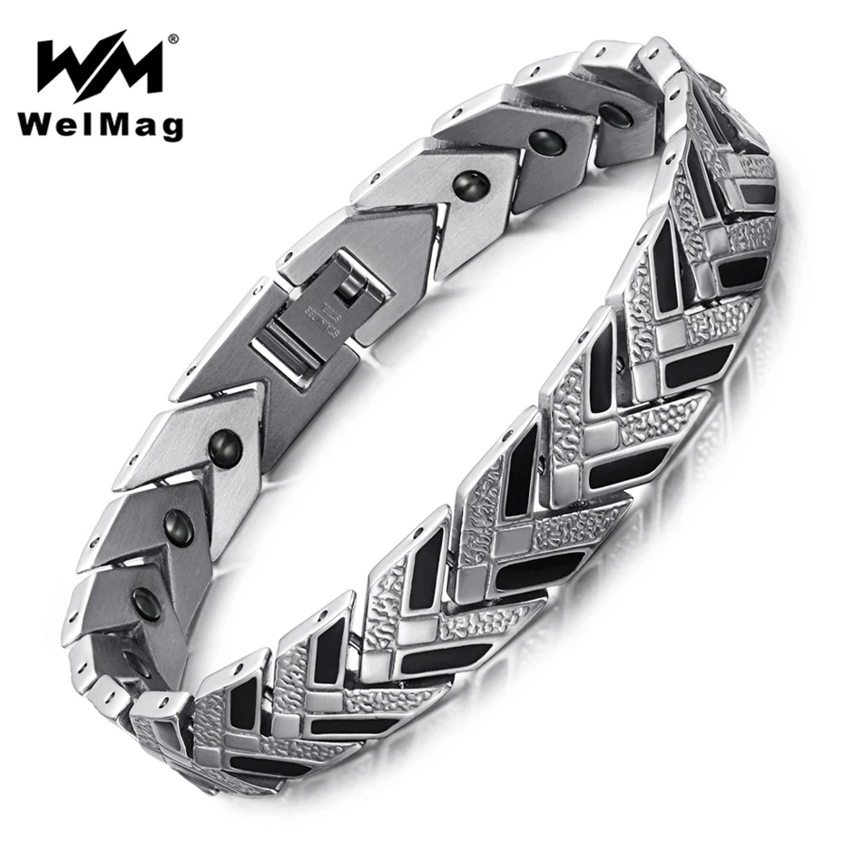 WelMag Germanium Bracelets & Bangles for Men Healthy Magnetic Therapy Wristbands for Arthritis Bio Energy 2017 Fashion Jewelry
WelMag Germanium Bracelets & Bangles for Men Healthy Magnetic Therapy Wristbands for Arthritis Bio Energy 2017 Fashion Jewelry