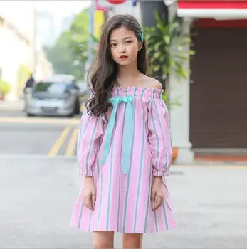 2019 Korean style girls striped bow dress spring fashion spring girls dresses 4-9t B22
2019 Korean style girls striped bow dress spring fashion spring girls dresses 4-9t B22