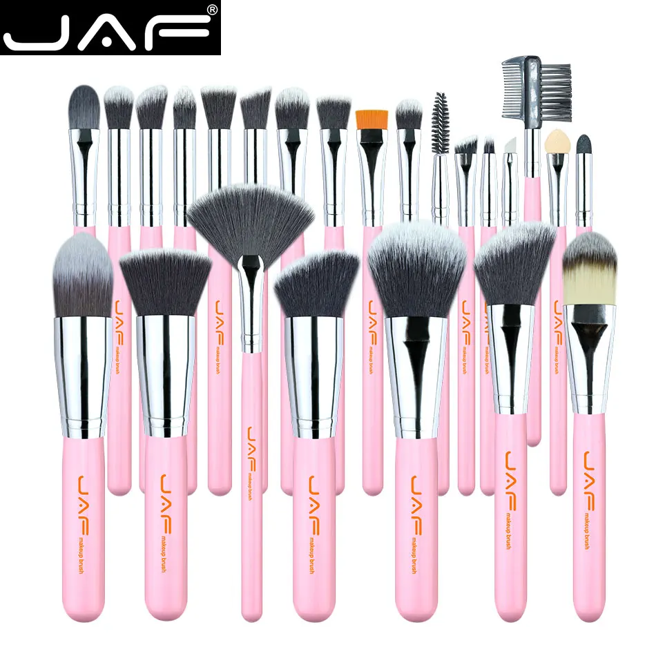 JAF Pro 24pcs Pink Makeup Brushes Set Powder Foundation Eyeshadow Make Up Brushes Cosmetics Soft Synthetic Hair J2420Y-P
JAF Pro 24pcs Pink Makeup Brushes Set Powder Foundation Eyeshadow Make Up Brushes Cosmetics Soft Synthetic Hair J2420Y-P
