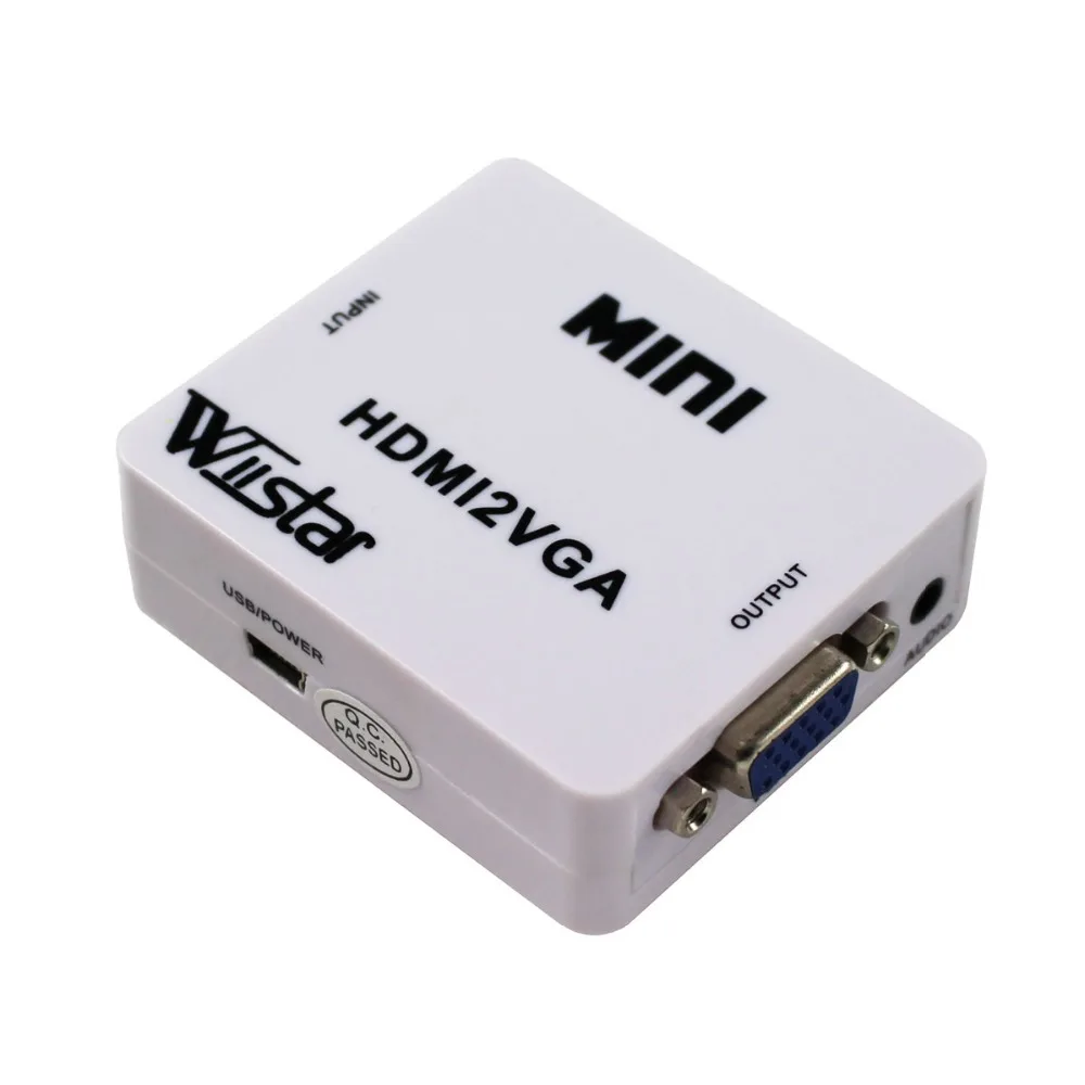HDMI to VGA Converter HDMI to VGA with Audio Adapter Video 1080P Digital to Analog Video Audio For PC HDTV
HDMI to VGA Converter HDMI to VGA with Audio Adapter Video 1080P Digital to Analog Video Audio For PC HDTV