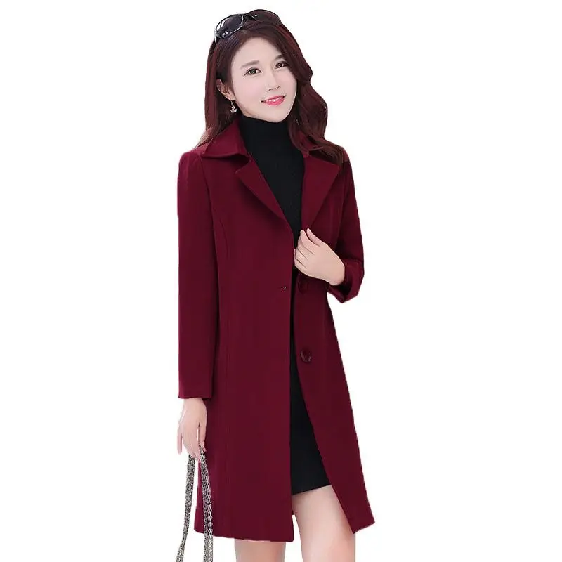 Women Autumn Winter Lapels Korean Style Trench Coats Plus Size 4XL Female Elegant Pocket Slim Windbreakers Outwear Overcoat X23
Women Autumn Winter Lapels Korean Style Trench Coats Plus Size 4XL Female Elegant Pocket Slim Windbreakers Outwear Overcoat X23